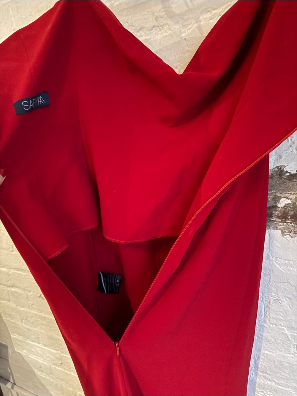 Safiyaa Red Gown as seen on EmRata - Picture 7 of 7